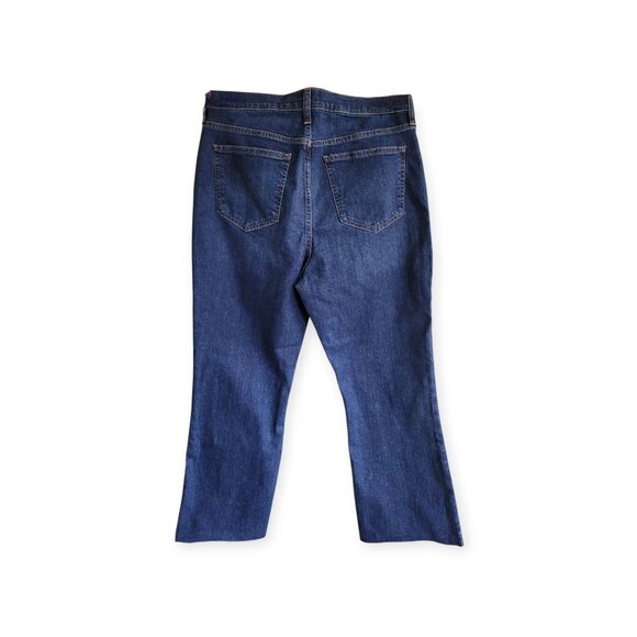 Gap dark wash High Rise Kick Flare Ankle Length Jeans Spring 2025 NWT size 14 - Picture 7 of 16